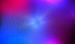 Abstract digital circles of particles on blurry gradient background. Futuristic Circular Sound Wave. Big Data Visualization. Music sound wave. Technology Background for Presentations. Vector EPS10.