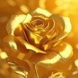 Golden rose flower