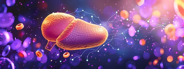 Poster - insulins vital role storing excess glucose as glycogen in liver and muscles