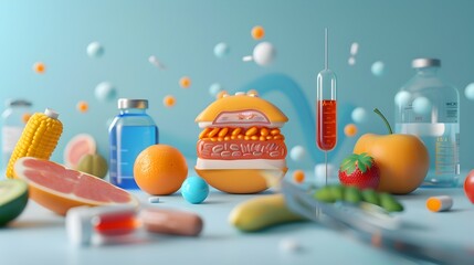 Poster - D Infographic Visualizing the Crucial Role of Insulin Sensitivity in Metabolic Health