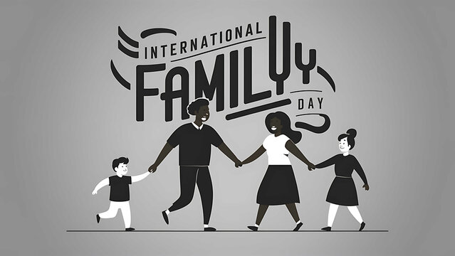 International Day of Families, Social Media Post, International Day of Families poster, Families day poster, happy, story. calligraphy, poster. post. May 15.  International Day of Families banner, 
