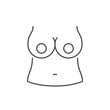 Nipple protection line outline icon