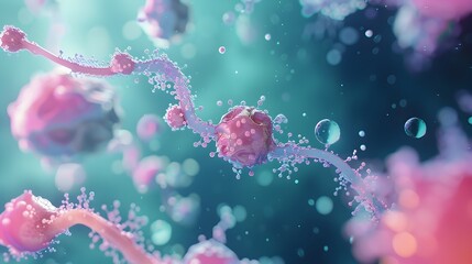 Poster - insulin s influence on reproductive system and fertility visualized in 3d render