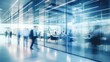 © KPN Photo - Transit Scene with People Walking in Subway and office