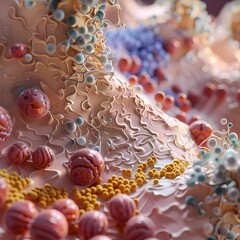 Poster - Captivating Molecular Tapestry A Reimagined Visualization of Insulin s Skin Regulation