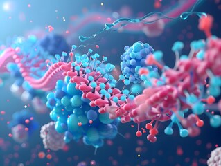 Poster - molecular animation showcasing the intricate crosstalk between insulin signaling pathways and other