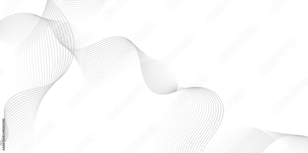 Abstract grey, white smooth element swoosh speed wave modern stream ...