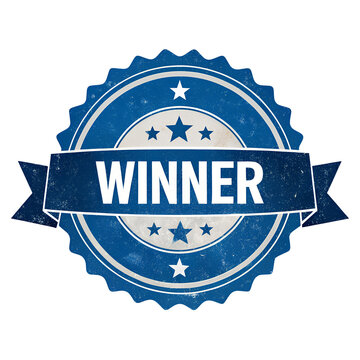 Exquisite Winner Seal, Isolated on White Background