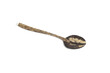 Spoon made from palm wood on white isolated