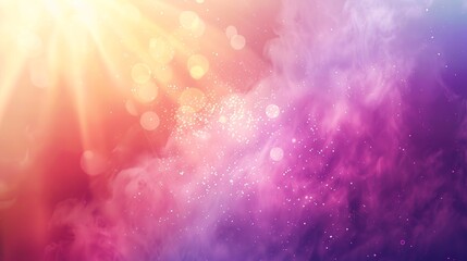 Poster - A vibrant gradient background with a subtle lens flare overlay, creating a dreamy and ethereal atmosphere.