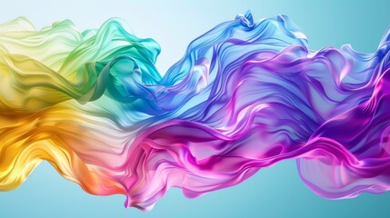 Poster - Energizing burst of colors in a radiant liquid gradient,