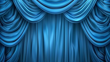 Canvas Print - A curtain for theater or cinema stage. Film or show background with velvet curtains. Luxury theatrical fabric drapery with shine, realistic background in modern format.