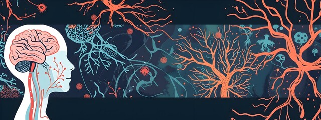 Poster - insulin vs glucose a comparative infographic illustrating cognitive effects on brain function and