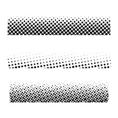 Poster - Set of Doted halftone circles, halftone dot pattern, halftone element, comic book Pop art style. Pattern with doted circles, halftone dotted backdrop. sun burst dot