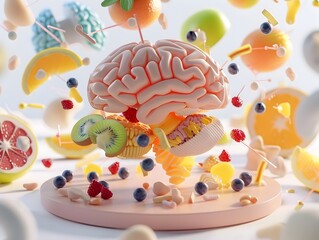 Poster - Insulin and Hormonal Influence on Brain Function A Comprehensive Infographic Analysis