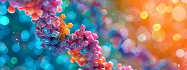 Poster - molecular model of bacterial pili a d showcasing structure and attachment function