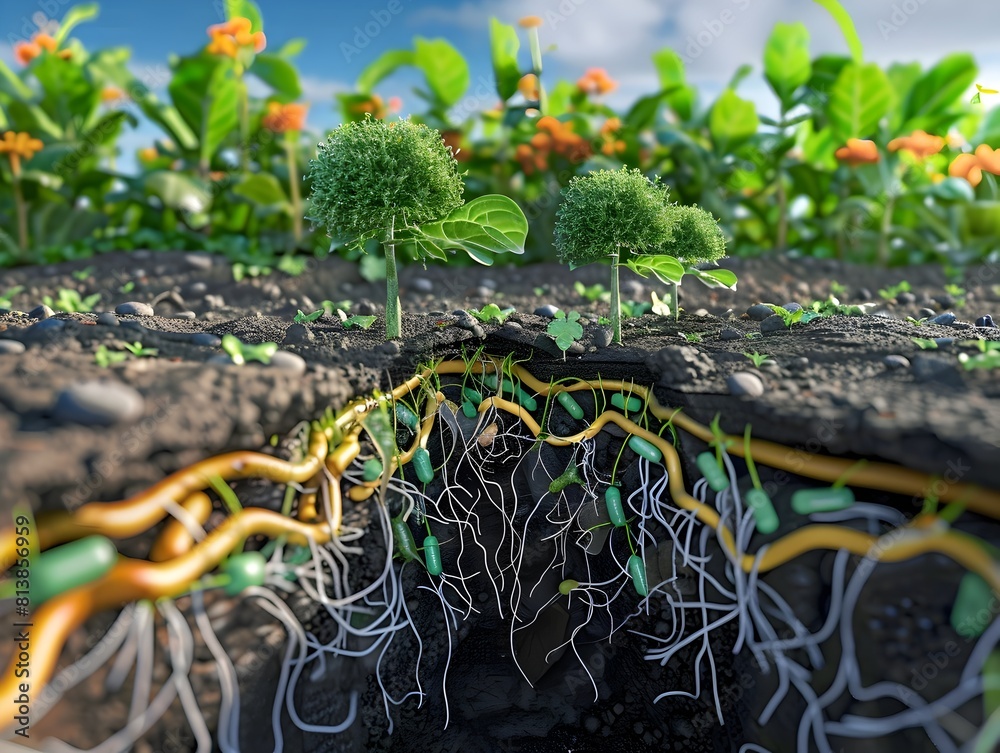 Bacterias Vital Role A D Infographic Visualization of Nitrogen Fixation ...