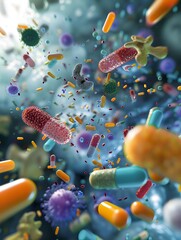 Poster - comparative of bacteriostatic and bactericidal antibiotics mechanisms in d