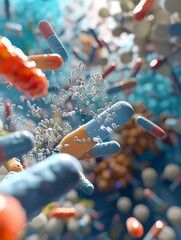 Poster - comparative of bacteriostatic and bactericidal antibiotics mechanisms in d