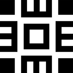 Poster - Abstract geometric decoration. Simple, minimalistic, simple flat black geometric design element 