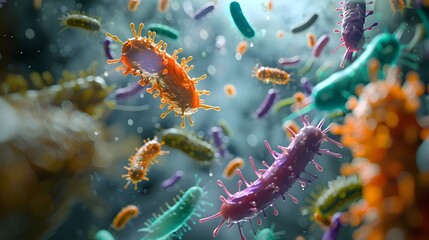 Poster - Depiction of Bacterial Evolution and Antibiotic Resistance