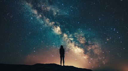 Wall Mural - The Milky Way is a beautiful and vast galaxy filled with stars and dust