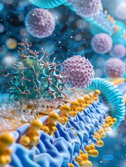 Poster - Detailed of Bacterial Cell Wall Structure and Molecular Components