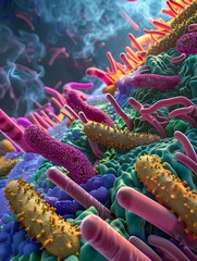 Poster - Vibrant Visualization of Bacterial Interactions in the Gut Microbiome