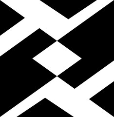 Poster - Abstract geometric decoration. Simple, minimalistic, simple flat black geometric design element