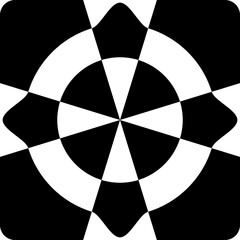 Poster - Abstract geometric decoration. Simple, minimalistic, simple flat black geometric design element