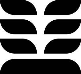 Poster - Abstract geometric decoration. Simple, minimalistic, simple flat black geometric design element