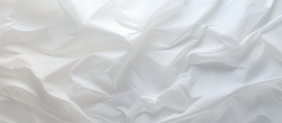 Poster - Texture of crumpled white tracing paper with ample copy space image