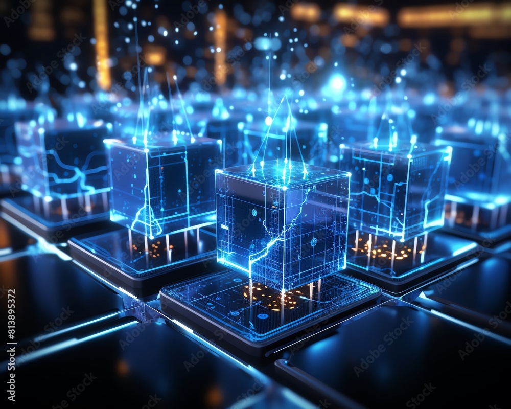 Blockchain system monitoring in a network center side view Realtime ...