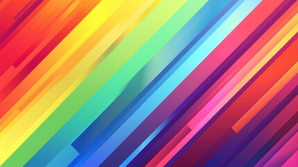 Rainbow striped abstract modern background