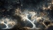 © javier - Neural networks depicted as luminous branching trees symbolize AI complexity background