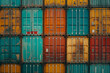 Transport container for cargo in container yard.