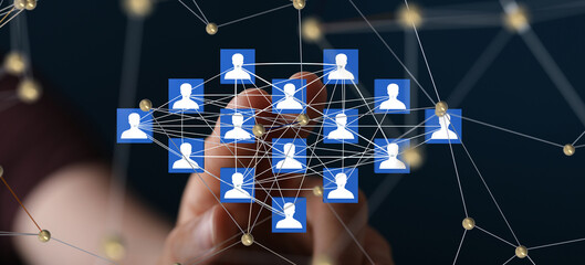 global network. blockchain. 3d illustration. neural networks and artificial intelligence. abstract