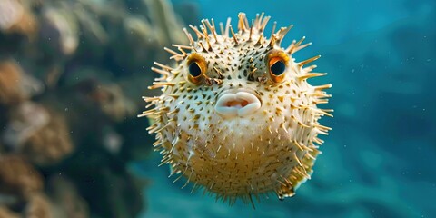 Wall Mural - puffer fish 