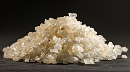 Wall Mural - Crystals of white sugar or sea salt scattered about