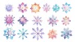 Delicate Snowflake Crystal Patterns Depicting the Beauty of Winter s Icy Embrace