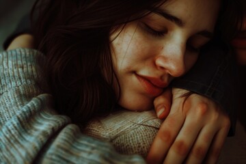 Poster - Close up shot of a person holding a cell phone. Suitable for technology concepts