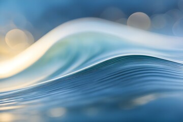 Wall Mural - Gradient abstract waves curving elegantly across background