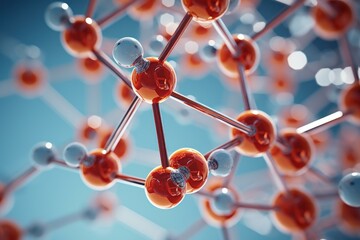 Poster - Integral Structure neural molecule. Medical education. Generate Ai