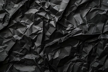 Poster - A detailed close up shot of a black paper piece. Suitable for various design projects