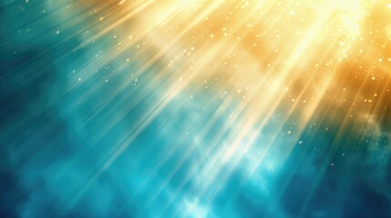Poster - Sun shining through dramatic clouds, suitable for weather forecasts