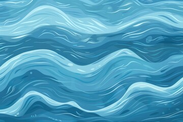 Aufkleber - A beautiful view of the blue ocean waves. Suitable for various projects