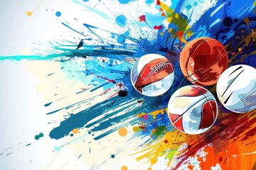 Poster - Colorful balls arranged neatly on a table, perfect for various projects and designs