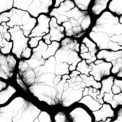 Poster - A monochrome image of a tree. Suitable for nature-themed projects