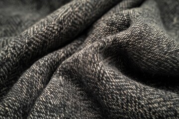 Poster - Close up of a black and white blanket. Ideal for home decor or textile design