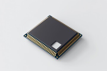 Poster - Close up view of an electronic device on a white surface. Suitable for technology concepts